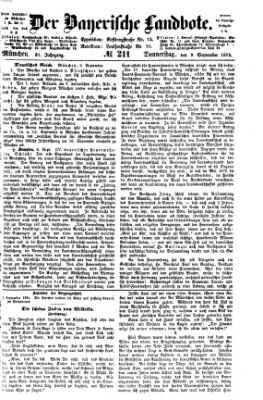 Der Bayerische Landbote Donnerstag 9. September 1875