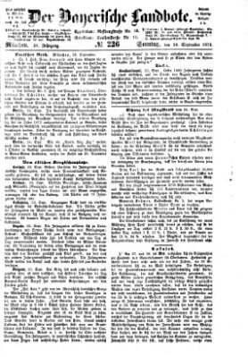 Der Bayerische Landbote Sonntag 26. September 1875
