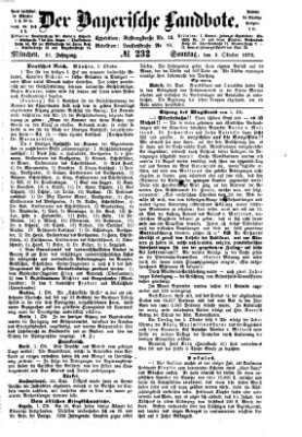 Der Bayerische Landbote Sonntag 3. Oktober 1875