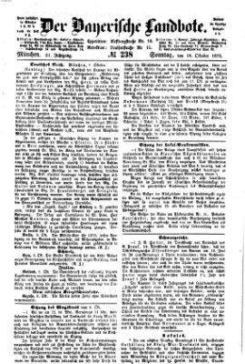 Der Bayerische Landbote Sonntag 10. Oktober 1875