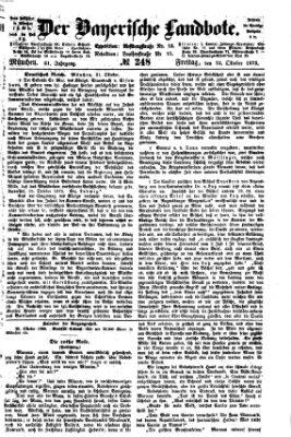 Der Bayerische Landbote Freitag 22. Oktober 1875