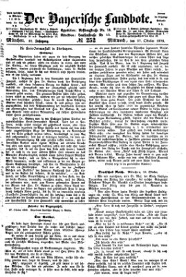 Der Bayerische Landbote Mittwoch 27. Oktober 1875