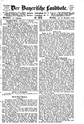Der Bayerische Landbote Freitag 19. November 1875