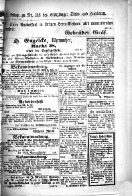 Würzburger Stadt- und Landbote Samstag 15. Mai 1875
