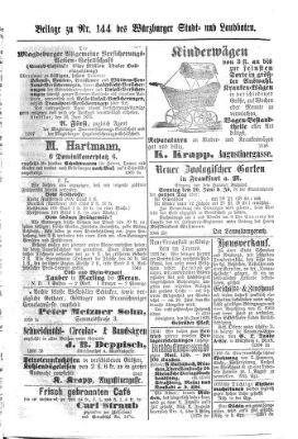 Würzburger Stadt- und Landbote Freitag 18. Juni 1875