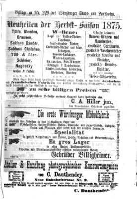 Würzburger Stadt- und Landbote Samstag 25. September 1875