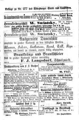 Würzburger Stadt- und Landbote Samstag 20. November 1875