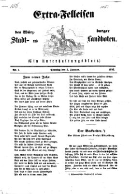Extra-Felleisen (Würzburger Stadt- und Landbote) Sonntag 3. Januar 1875