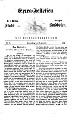 Extra-Felleisen (Würzburger Stadt- und Landbote) Donnerstag 28. Januar 1875