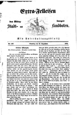 Extra-Felleisen (Würzburger Stadt- und Landbote) Dienstag 21. Dezember 1875