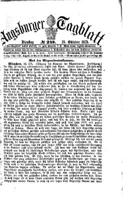 Augsburger Tagblatt Dienstag 19. Oktober 1875