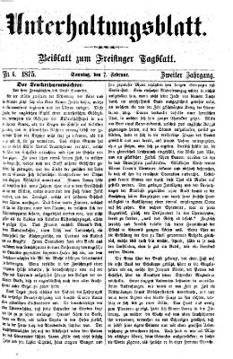 Freisinger Tagblatt (Freisinger Wochenblatt) Sonntag 7. Februar 1875
