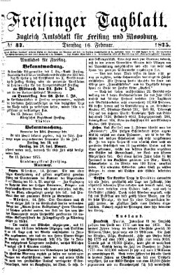 Freisinger Tagblatt (Freisinger Wochenblatt) Dienstag 16. Februar 1875