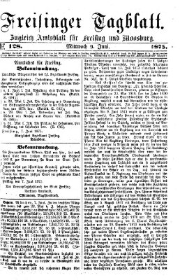 Freisinger Tagblatt (Freisinger Wochenblatt) Mittwoch 9. Juni 1875