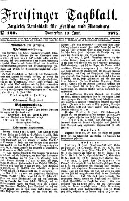 Freisinger Tagblatt (Freisinger Wochenblatt) Donnerstag 10. Juni 1875