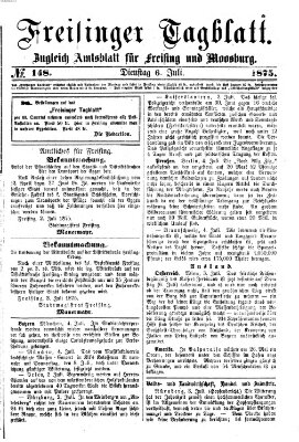 Freisinger Tagblatt (Freisinger Wochenblatt) Dienstag 6. Juli 1875