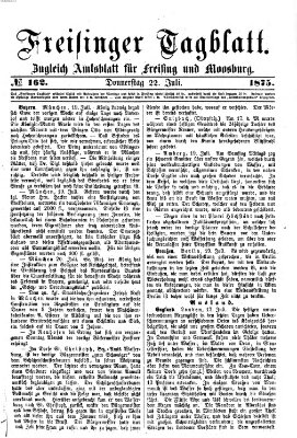 Freisinger Tagblatt (Freisinger Wochenblatt) Donnerstag 22. Juli 1875