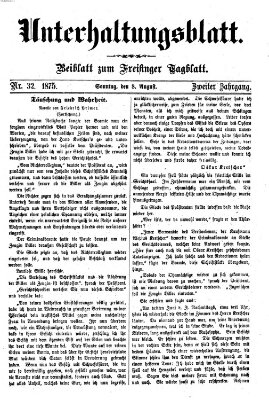 Freisinger Tagblatt (Freisinger Wochenblatt) Sonntag 8. August 1875