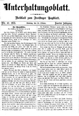 Freisinger Tagblatt (Freisinger Wochenblatt) Sonntag 24. Oktober 1875