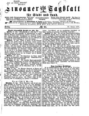 Lindauer Tagblatt für Stadt und Land Freitag 29. Januar 1875