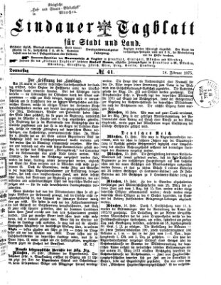 Lindauer Tagblatt für Stadt und Land Donnerstag 18. Februar 1875
