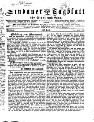 Lindauer Tagblatt für Stadt und Land Mittwoch 23. Juni 1875