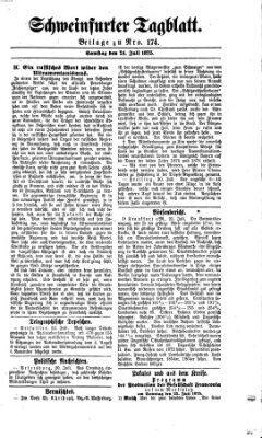 Schweinfurter Tagblatt Samstag 24. Juli 1875