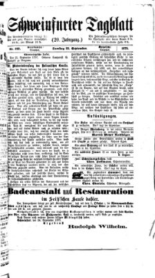 Schweinfurter Tagblatt Samstag 25. September 1875