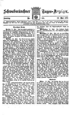 Schwabmünchner Tages-Anzeiger Sonntag 23. Mai 1875