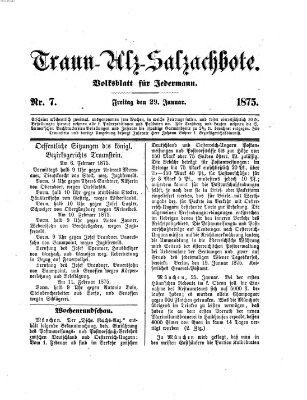 Traun-Alz-Salzachbote Freitag 29. Januar 1875