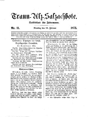Traun-Alz-Salzachbote Dienstag 16. Februar 1875