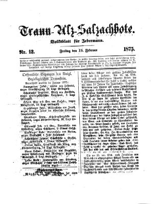 Traun-Alz-Salzachbote Freitag 19. Februar 1875