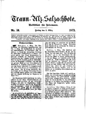Traun-Alz-Salzachbote Freitag 5. März 1875