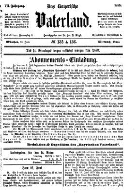 Das bayerische Vaterland Mittwoch 16. Juni 1875