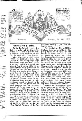 Bamberger Volksblatt Samstag 22. Mai 1875