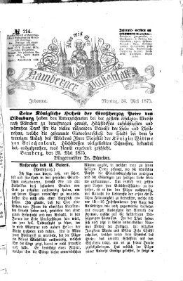 Bamberger Volksblatt Montag 24. Mai 1875