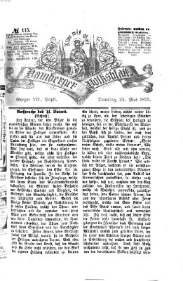 Bamberger Volksblatt Dienstag 25. Mai 1875