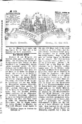 Bamberger Volksblatt Montag 31. Mai 1875