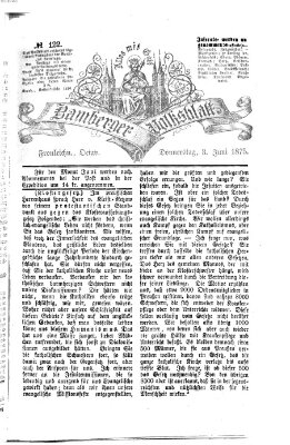 Bamberger Volksblatt Donnerstag 3. Juni 1875
