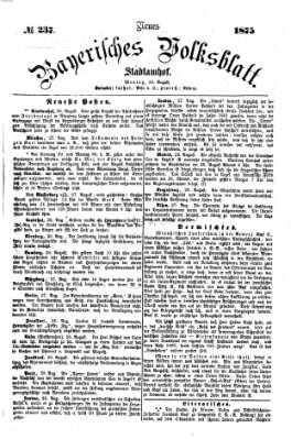 Neues bayerisches Volksblatt Montag 30. August 1875