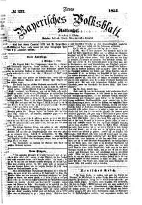 Neues bayerisches Volksblatt Samstag 9. Oktober 1875