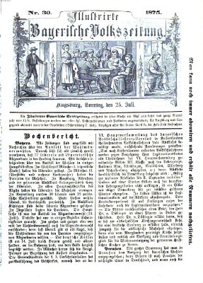Illustrirte bayerische Volkszeitung Sonntag 25. Juli 1875