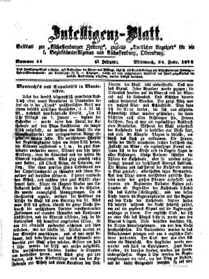 Aschaffenburger Zeitung Mittwoch 24. Februar 1875