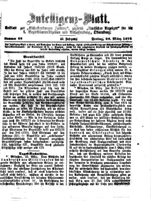 Aschaffenburger Zeitung Freitag 26. März 1875