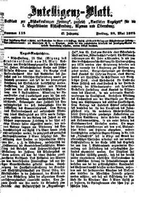 Aschaffenburger Zeitung Freitag 28. Mai 1875
