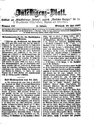 Aschaffenburger Zeitung Mittwoch 28. Juli 1875