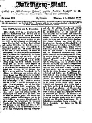 Aschaffenburger Zeitung Montag 11. Oktober 1875