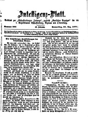 Aschaffenburger Zeitung Donnerstag 30. Dezember 1875