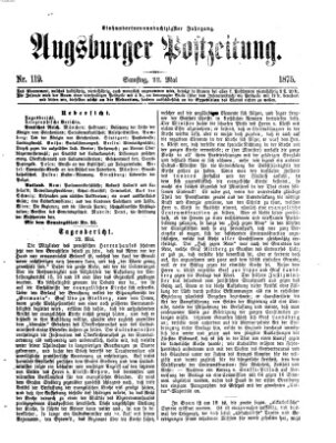 Augsburger Postzeitung Samstag 22. Mai 1875