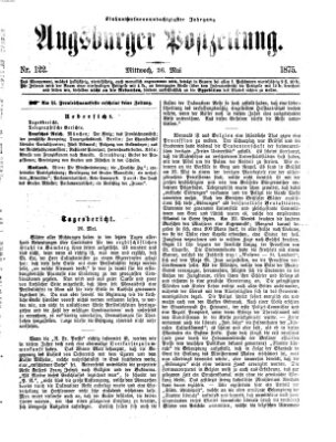 Augsburger Postzeitung Mittwoch 26. Mai 1875